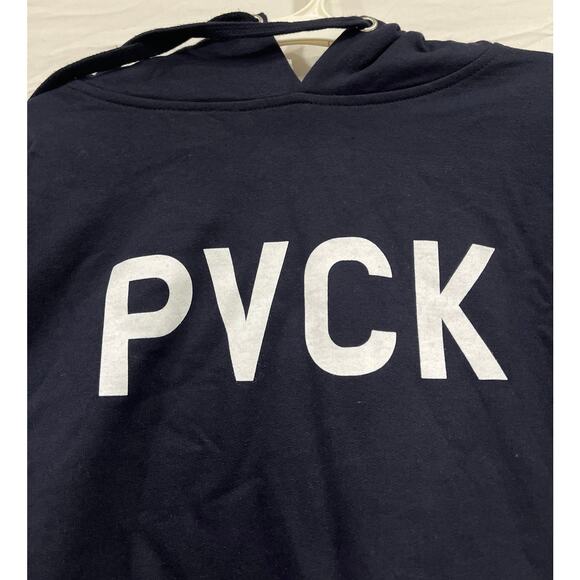 Independent Trading Co. Men’s Hoodie Graphic Print PVCK Navy Blue Small - Picture 2 of 5